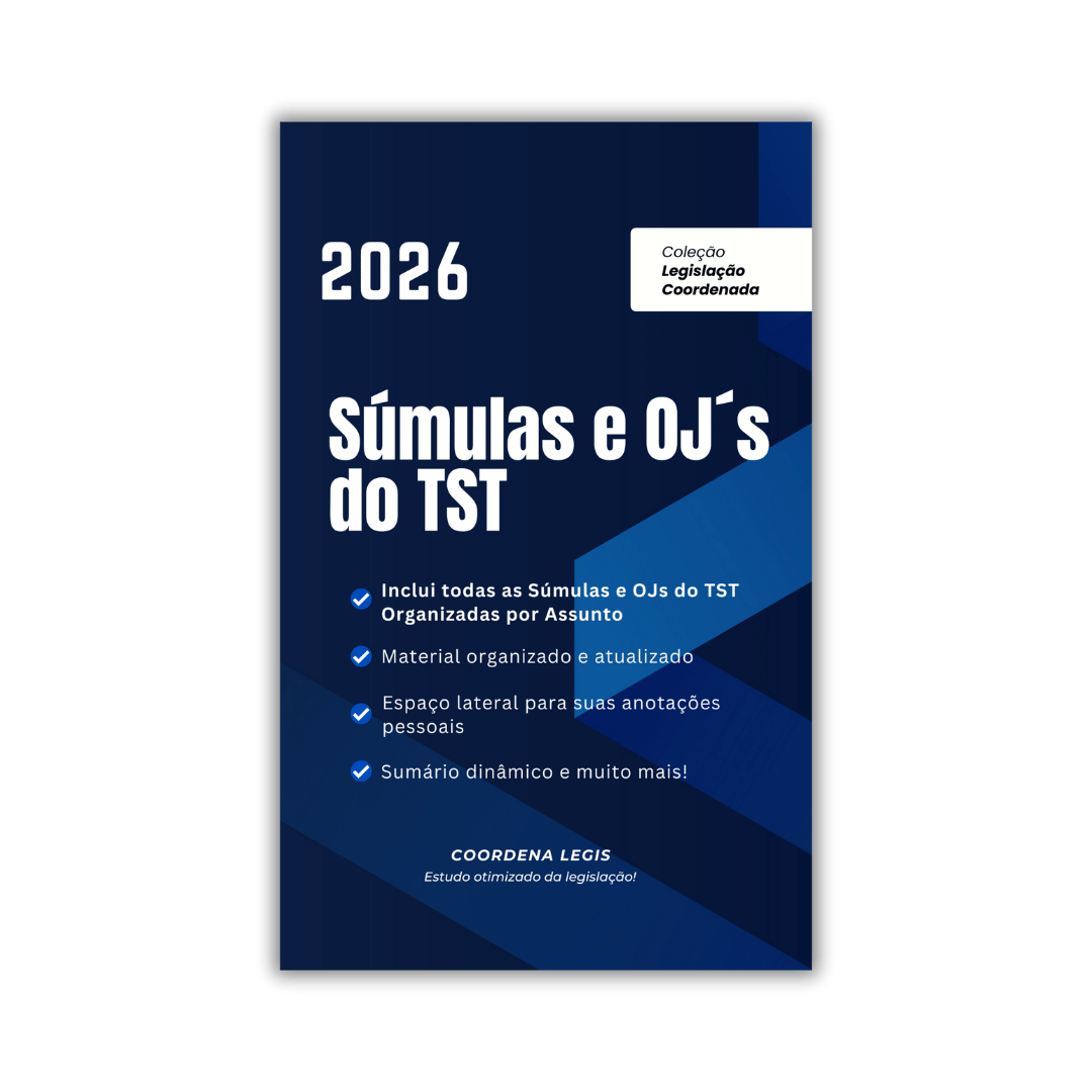 Súmulas e OJ´s do TST Organizadas por Assunto (1 ano)